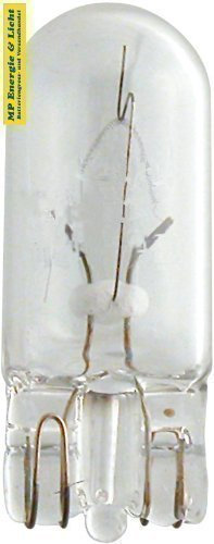 NARVA C.E.I 10x 17097 W3W 12V 3W W2,1x9,5d Glassockellampe