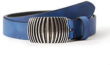 MGM Damen Gürtel 970-9729, Gr. 90, Blau (blau)