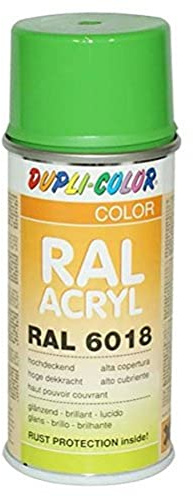 Dupli-Color 626791 RAL-Acryl-Spray, RAL 6018, 150 ml, Gelbgrün Glanz