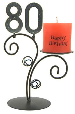 SünGross Leuchter Happy Birthday (80. Geburtstag)