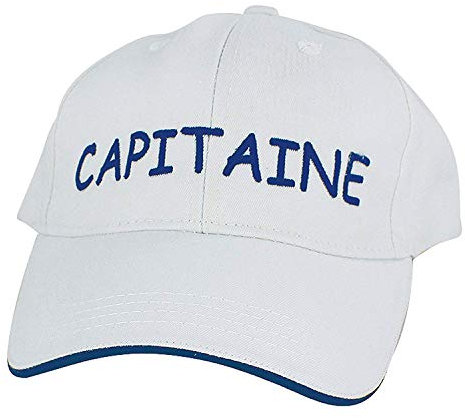 Sea-Club Cap - CAPITAINE Mütze Baumwolle weiß