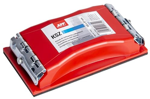 APP KSZ - Cale à poncer Manuelle rectangulaire avec loquets | Cale a poncer carrosserie de Voiture | Compatible avec Tout matériau abrasif | Patins 165 x 87 mm