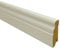 TRECOR® Hamburger Sockelleiste Alt Berliner Profil Fußleiste Folie weiß, Tiefe: 19 mm, Höhe: 60 mm, Länge: 240 cm (Sockelleiste 2400 mm | 1 Stück)