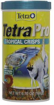 TetraPro Tropical Crisps 6.70 Ounces, Fish Food, Advanced Clear Water Formula