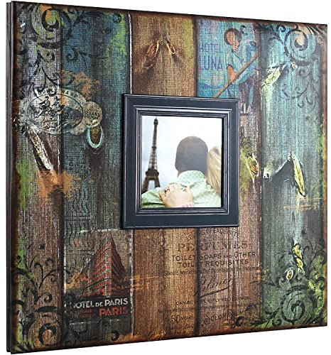 MCS Erweiterbares 10-seitiges Scrapbook-Album mit 30,5 x 30,5 cm Seiten, 33,5 x 32,5 cm, Vintage-Reise
