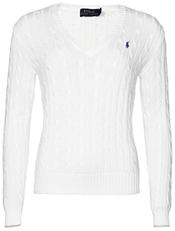 Polo Ralph Lauren Cable Knit V-Neck Cotton Pullover Kimberly Polo