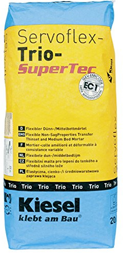 Servoflex-Trio SuperTec Mortier pour lit fin et intermédiaire Gris 20 kg