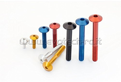 Evotech Vite in ergal 5x20mm Rosso