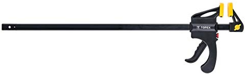 TOPEX Einhandzwinge 600 x 60 mm, Spann-Weite 600 mm, Spanntiefe 60 mm | Schraubzwinge
