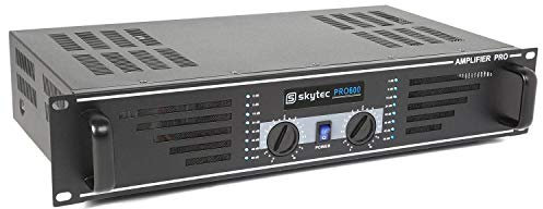 Skytec SKY-600B Haus Verkabelt Schwarz - Audioverstärker (0,5%, 98 dB, 1200 W, 600 W, 20-20000 Hz, 170-240)