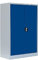 Flügeltürenschrank komplett montiert Metallschrank abschließbar grau/blau 120x92x42cm Lagerschrank Aktenschrank 2 Fachböden 530321