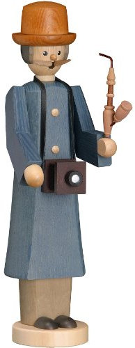 Seiffener Volkskunst | Räuchermann aus dem Erzgebirge Die Langen | Räucherfigur 31 cm | Räuchermännchen erzgebirgisches Original | 12708 | Fotograf