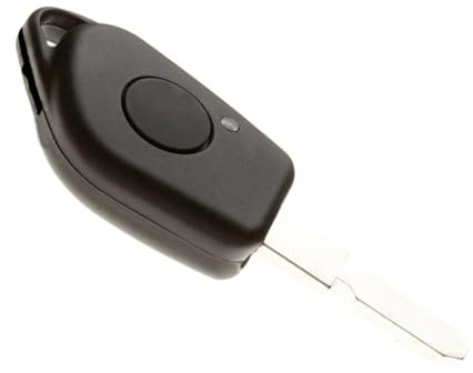 Jongo® Coque Clé Compatible avec Peugeot 406 Phase 2 (1999-2005) - Boîtier Plip Télécommande 1 Bouton + Lame Vierge - Remplacement Coupé Berline - sans Pile