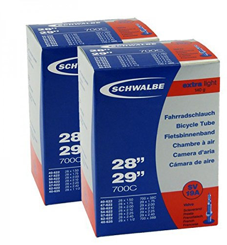 2x Schwalbe Schlauch 27.5-29 Zoll SV19A X-Light 28x1.5-2.35 40-62/584-622 NR.19 SV