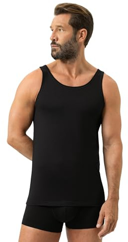 Mey Herren Athletic Shirt - Unterhemd mit Rundhalsausschnitt und Breiten Trägern - Körpernahe Passform - In Weiss und Schwarz - Gr. S bis XXL - Basic Serie Dry Cotton - 46100