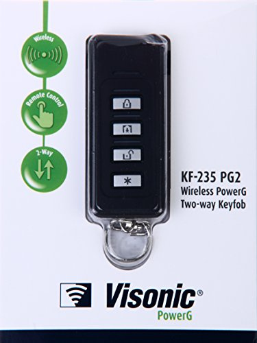 Visonic RWM-CSB-XFX PowerG KF-235 PG2 UK Power Master 4 Button Two-Way Keyfob