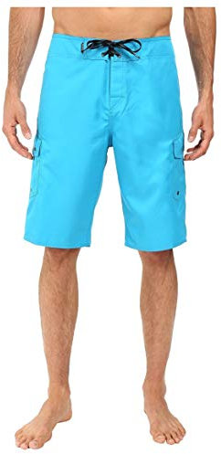 Quiksilver Herren Badehose, Standard-Manic, 55,9 cm Länge, Cargo-Tasche, Boardshorts, Hawaii-Ozeanblau, W42
