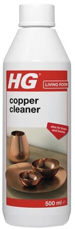 HG Copper Cleaner, Natural Shine Shampoo Polish & Protector for Copper, Brass & Bronze Metal Surfaces, Gentle Anti Tarnish Care & Protection – 500ml Bottle (295050106)