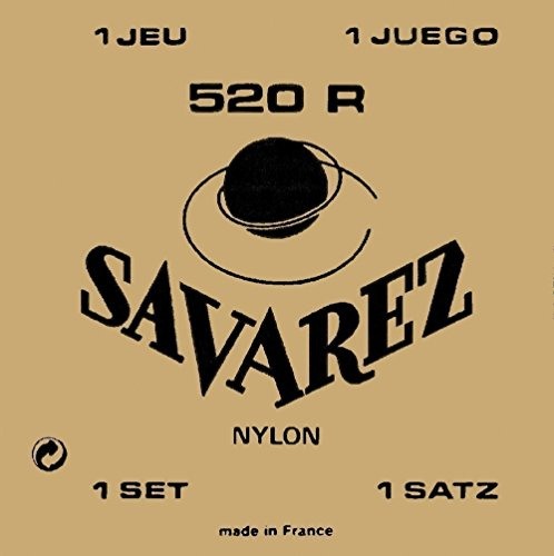 Savarez Saiten für klassische Gitarre Traditional Concert 525J Einzelsaiten - La5w hoch - geeignet für 520J