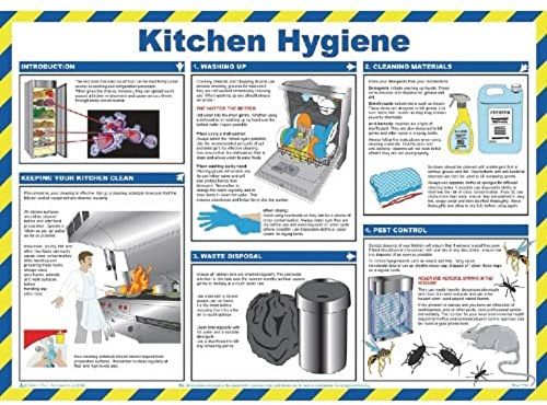 Kitchen Hygiene For Caterers Poster 420X590mm Health And Safety Work