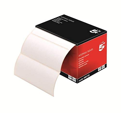 250x Address Labels 89 x 36mm 5 Star 296735