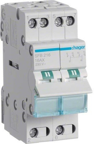 Gruppenschalter 2P 16A SFB216 3250615510723 Hager