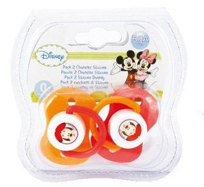 Set 2 Schnuller Kautschuk 4 + Minnie