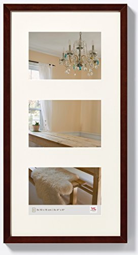walther design Bilderrahmen nussbaum 3X 10x15 cm Galerierahmen Peppers Holzrahmen BP315N