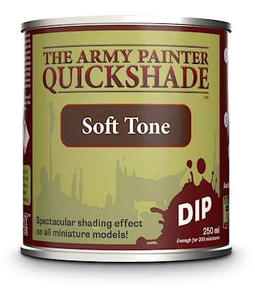 The Army Painter | Soft Tone Quickshade | 250ml | für perfekte helle Schattierungen | für mehr als 200 Miniaturen | Wargame Modellmalerei