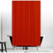 KS Handel 24 Textil Duschvorhang 180x200 cm/Uni Rot