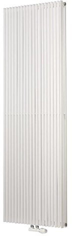 Ximax 52 Corus Duo Tube Vertical Designer Radiator 1800 H X 600 W in White with Central Connection, 1800 x 600 mm