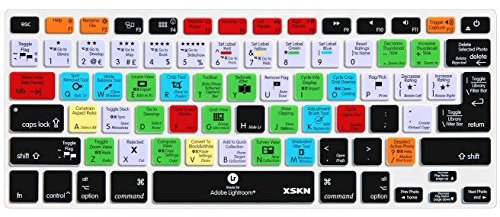 XSKN Adobe Lightroom Tastatur-Abdeckung für MacBook Air 13 & MacBook Pro 13 15 17, Retina (US-amerikanische/europäische ISO-Tastatur)