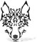 ERREINGE Sticker LUPO NERO Adesivo prespaziato in PVC per Decalcomania Parete Murale Auto Moto Casco Camper Laptop - cm 12