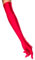 Rote Satinhandschuhe lang elegante Handstulpen aus Satin