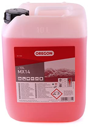 Oregon Biologisch abbaubarer MX-14 Werkstatt Flüssigreiniger, Universalreiniger & Fleckenentferner für Kleidung, Werkzeuge & Maschinen, entfernt Öl, Schmutz, Fett & Farbe - 10L Flasche (O91-9050)