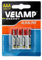 Velamp Batterie Ministilo Alcaline 1,5V – Formato AAA – Confezione da 4 pezzi - Ideali per Controller, Giocattoli, Torce e Dispositivi Elettronici