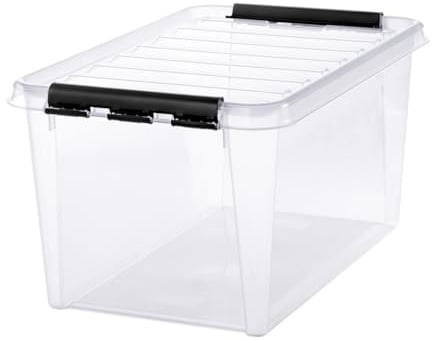 Orthex 3476070 Clipbox Smart Store Classic, 45 L Volumen, 60 x 40 x 31 cm, transparent