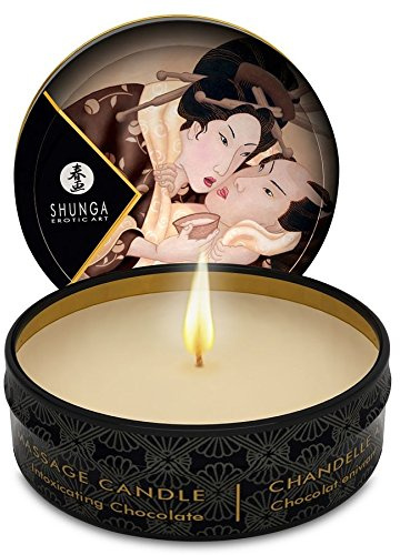 MINI SHUNGA CARESS BY CHOCOLATE MASSAGE KERZE KERZENSCHEIN 30ML