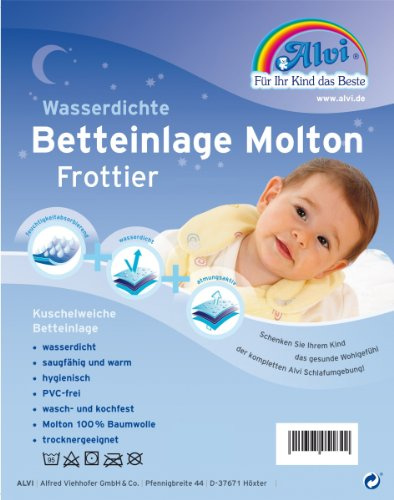Alvi 93753 Betteinlage Baby-Wohl-Molton Frottee 50x70 cm