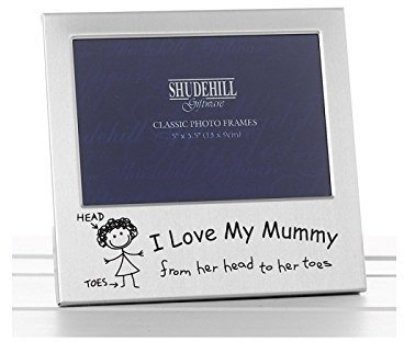 Shudehill Giftware Bilderrahmen I Love My Mummy Weihnachten Geburtstag