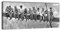 dalinda Panorama Bild Nr. 249 Skylunch 100x40cm Wanddekoration Leinwand Wandbild Retro Foto Bauarbeiter Kunstdruck XXL-Wandbild Leinwandbild