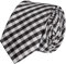 Fabio Farini - Elegante Herren Krawatte kariert - 8cm Breite in verschiedenen Farben - Schlips mit Karomuster Mehrfarbig Weiß Schwarz