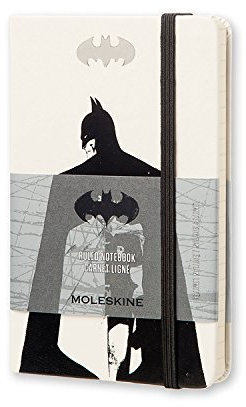 Moleskine Notizbuch Batman, Pocket, A6, Liniert, Hard Cover, weiß