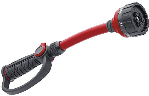 Orbit 58995 Pro Flo Bewässerungsstab mit Daumenkontrolle, 7 Muster, 35,6 cm, Rot, Schwarz, 35,6 cm