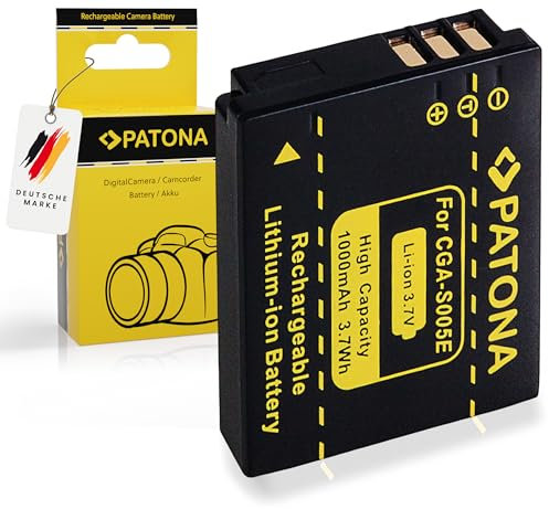 Akku/Batterie Panasonic CGA-S005 / Fuji NP-70 / Leica BP-DC4 / Pentax D-Li106 / Ricoh DB-60 | DB-65 für Panasonic Lumix DMC-FC01 | FX01 | FX3 | FX07-10 | FX50 | FX100 | FX150 | FX180 | LX1-3