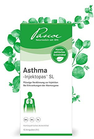 Pascoe® Asthma-Injektopas SL - 10x2 ml | Arzneimittel als Injektionslösung, Besserung krampfartiger Beschwerden bei Atemwegsinfekten, 10 Amp., Original von Pascoe