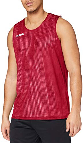 Joma Aro Basketball Reversibil T-Shirt, Herren, Rot-Weiß, 2XL-3XL