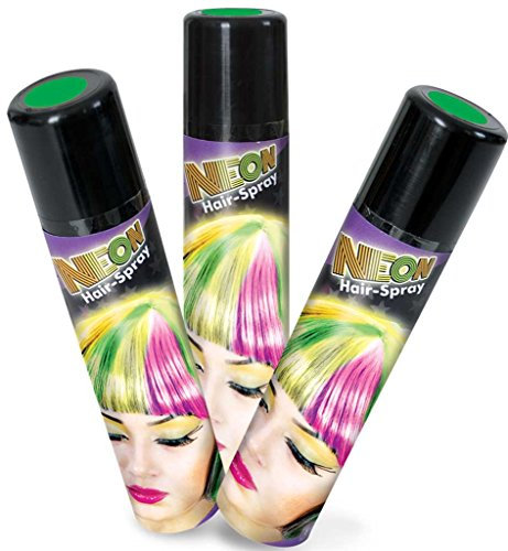 Festartikel Müller Haarspray, Neon, 100 ml, Grün