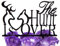LOVENJOY The Hunt is Over Hirsch Cake Topper Hochzeit Tortendeko Acryl Buck and Doe Hochzeitstorte Deko, Geschenkverpackung