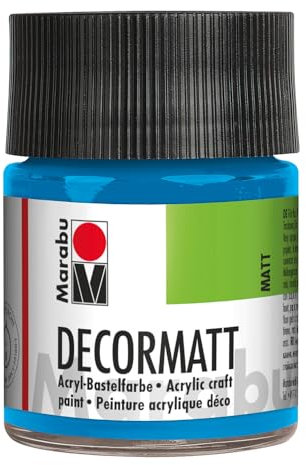 MARABU Peinture acrylique Decormatt,50Ml Bleu Azur
